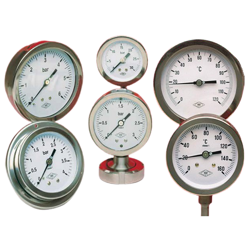 Stainless Steel Manometers and Thermometers