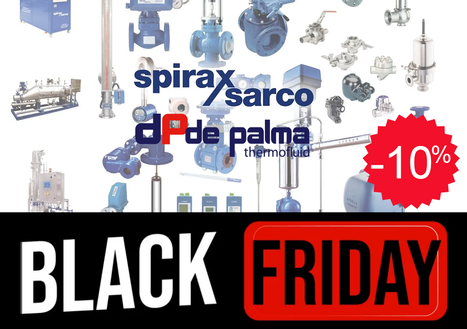Black Friday De Palma Thermofluid: Sconto su tutti i Prodotti Spirax Sarco